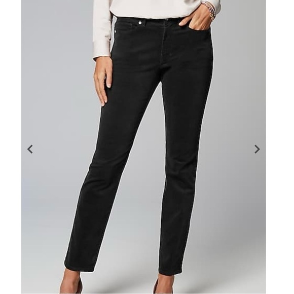 J.jill pants career black size 6 straight leg‎ causal corduroy pants - Picture 1 of 7